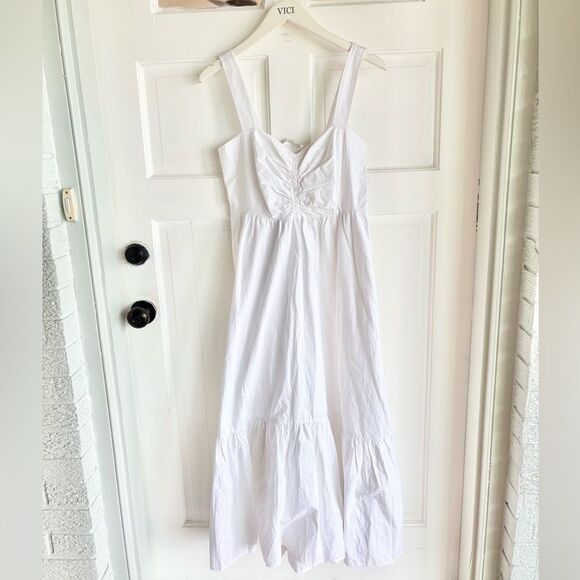 Nwt A.L.C. Lilah II Cotton Midi Dress - Picture 4 of 9